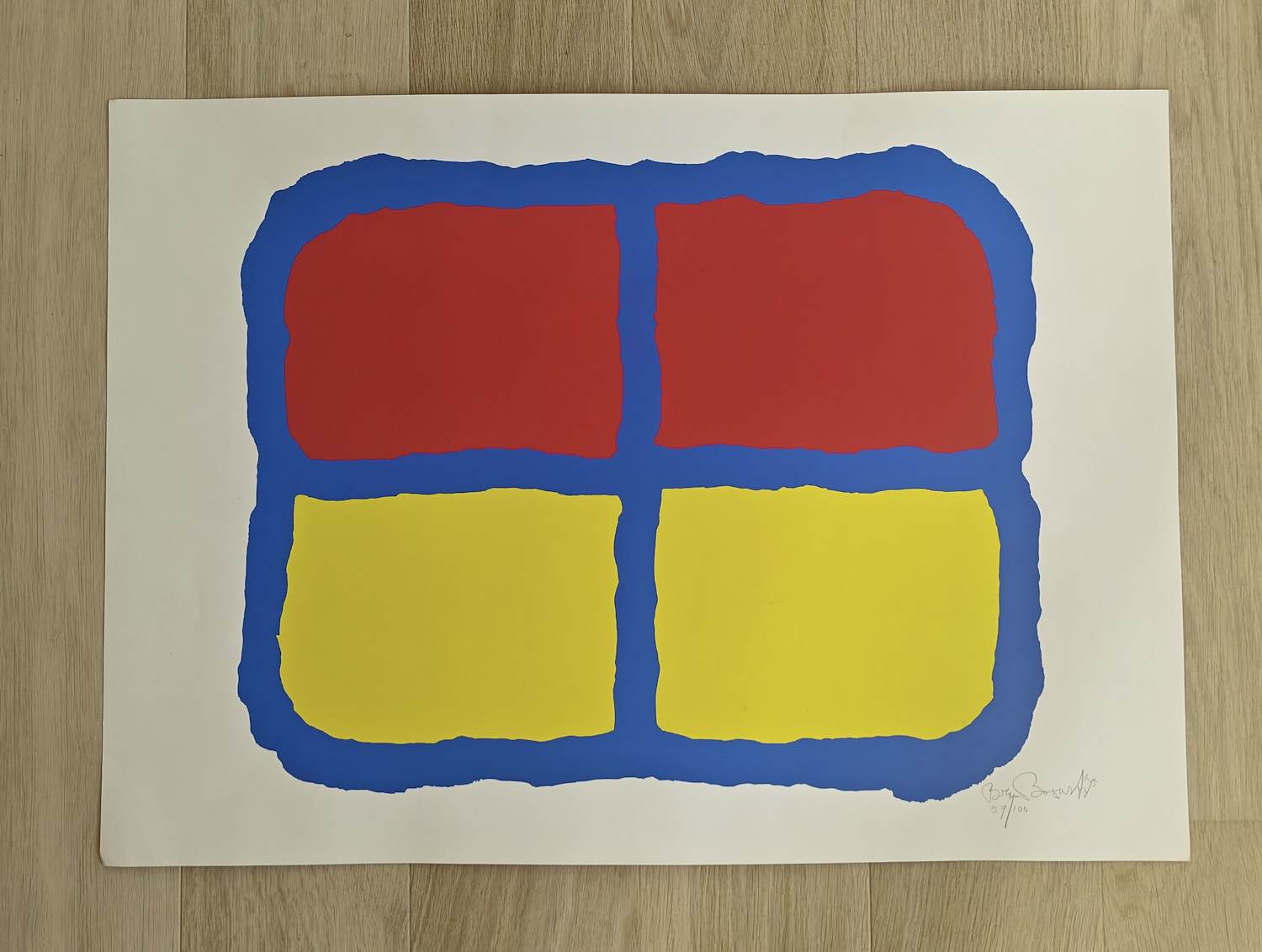 Bram Bogart - Zeefdruk verkocht voor € 635!