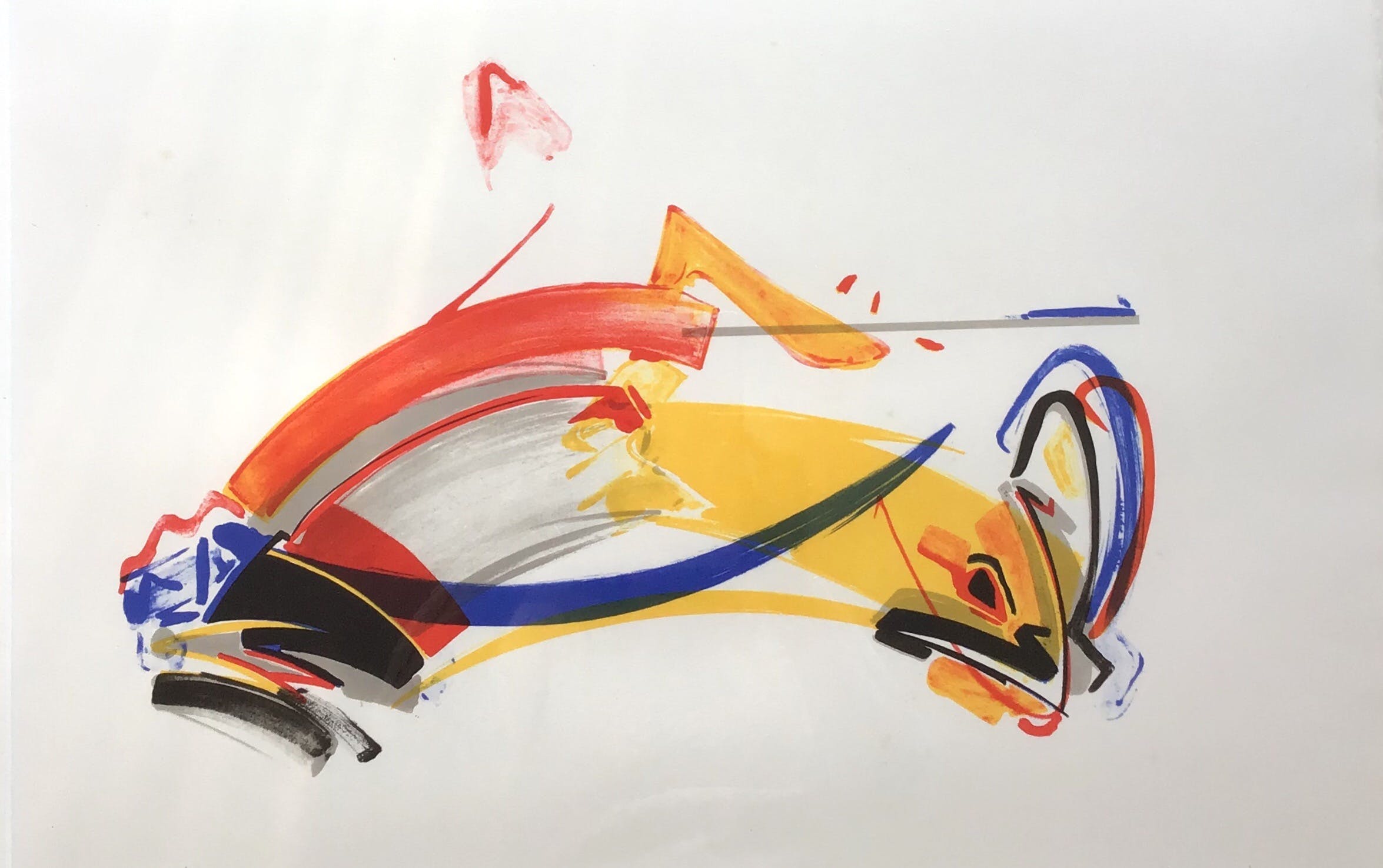 Peter van Drumpt - Zeefdruk, gesigneerd en ingelijst verkocht voor € 35!