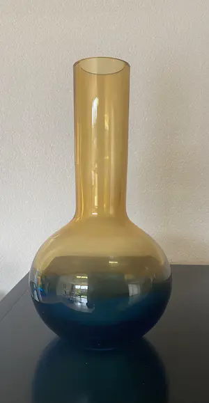 Royal Leerdam - Geel/ blauwe vazen kopen? Bied vanaf 50!