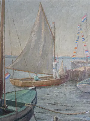 Leonard Pieter Versteeg - Loosdrecht. Zeilschepen. kopen? Bied vanaf 495!