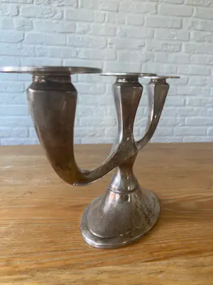 WMF - WMF Art Deco Kandelaar - gemerkt , jaren 30s-40s, Verzilverd kopen? Bied vanaf 55!