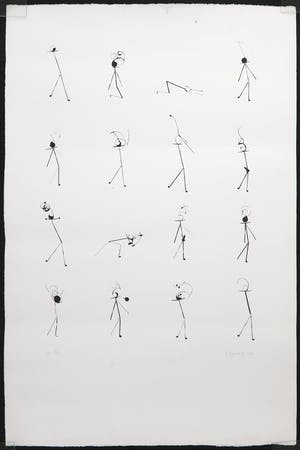 Pieter Bijwaard - Litho, Inktfiguren (Groot) kopen? Bied vanaf 35!