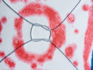 Shinkichi Tajiri - aquagravure ’Knoop’ - minimalistisch en kleurrijk - 1993- oplage 35 kopen? Bied vanaf 375!