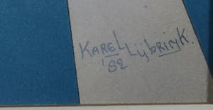 Karel Lijbrink - Gemengde techniek op papier, Hoek kopen? Bied vanaf 1!