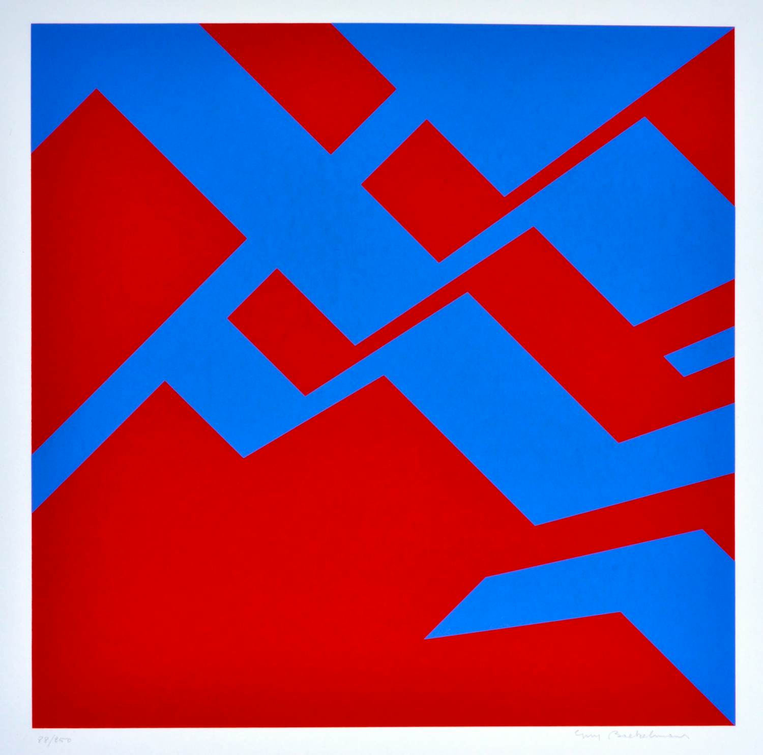 Guy Baekelmans - Zeefdruk - Gesigneerd - 54x42 cm - 1977 kopen? Bied vanaf 90!