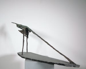 Jan Steen (II) - Brons op plaat van graniet, De schilddrager kopen? Bied vanaf 800!