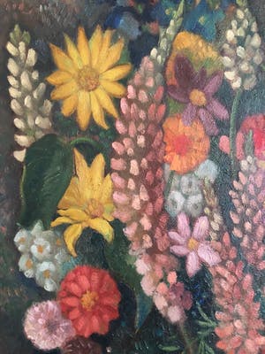 Louis Schrikkel - Boeket met donkere fond kopen? Bied vanaf 500!