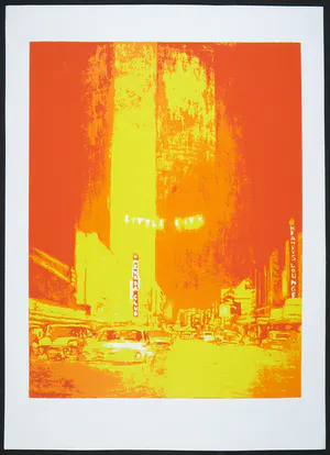 Niet of onleesbaar gesigneerd - Zeefdruk, Little city kopen? Bied vanaf 1!