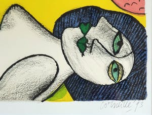 Corneille - Zeefdruk, Memoire de Bali II - Ingelijst kopen? Bied vanaf 210!