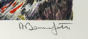 Alain Bonnefoit - Litho, Liggend figuur - Ingelijst (Groot) kopen? Bied vanaf 50!