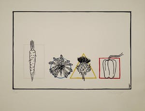 Pieter Becks - Houtsnede, Zonder Titel, Gesigneerd, 1995 kopen? Bied vanaf 35!