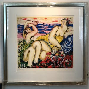 Willem Janssen - Dagje aan zee III met lijst! kopen? Bied vanaf 125!