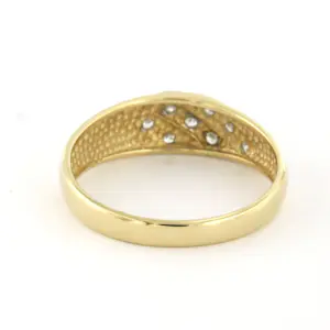 14k gouden ring met single cut geslepen diamant tot. 0.05ct – F/G - VS/SI kopen? Bied vanaf 170!
