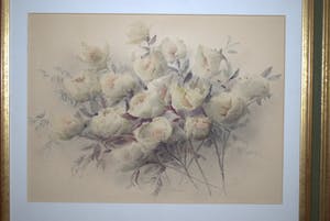 Carel Alphons Eckstein - Aquarel rozen 19e eeuw kopen? Bied vanaf 150!