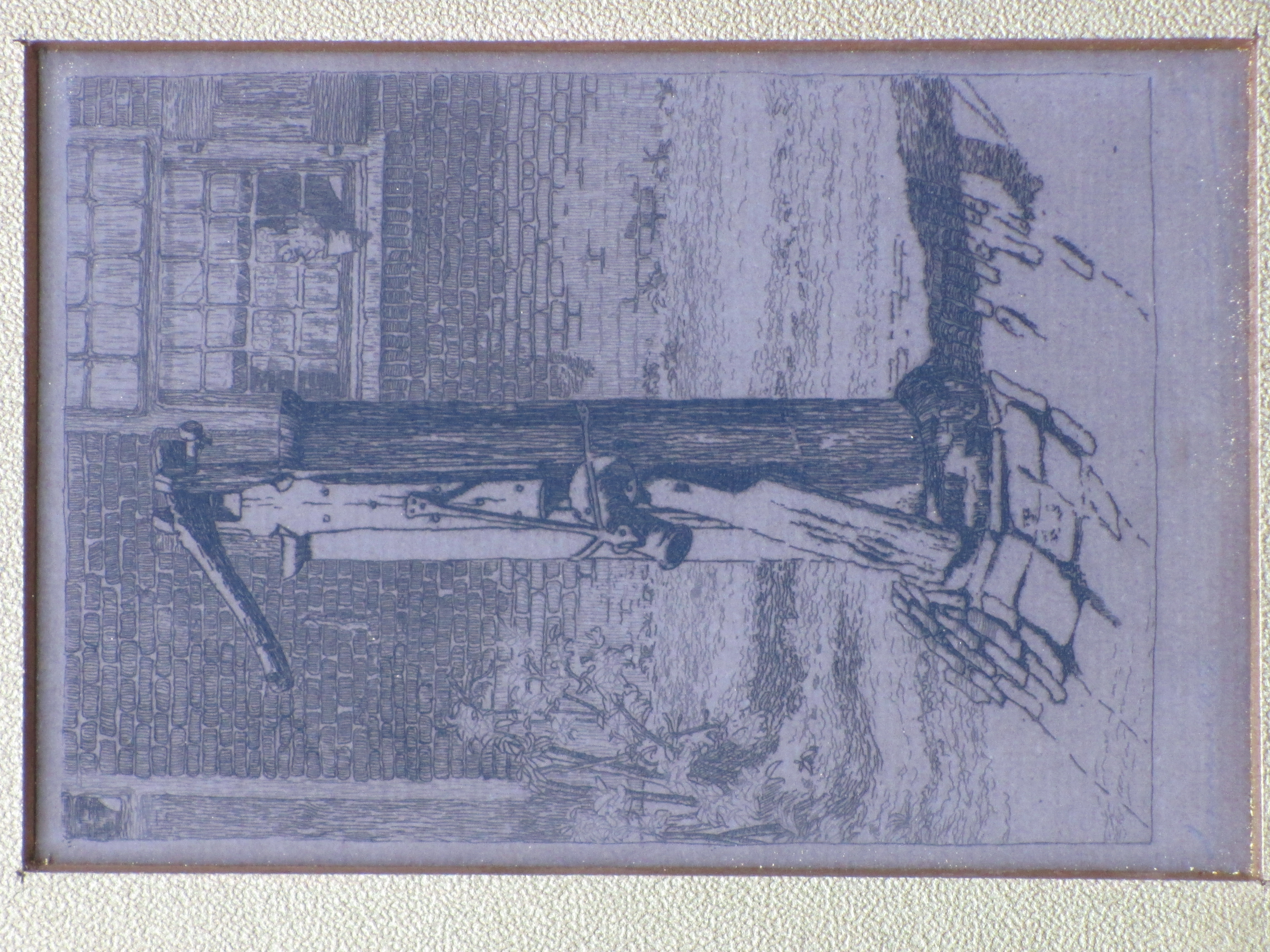 Fredericus Johannes van der Waal - Dorpspomp Laren - Ets 1912 kopen? Bied vanaf 1!