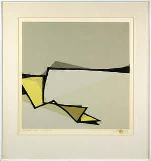 Fon Klement - Boardsnede, Paysage - Ingelijst verkocht voor € 100!