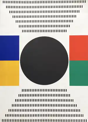 Kumi Sugai - Abstracte compositie verkocht voor € 150!