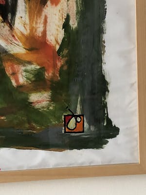 Niet of onleesbaar gesigneerd - Vaas met tulpen kopen? Bied vanaf 1!