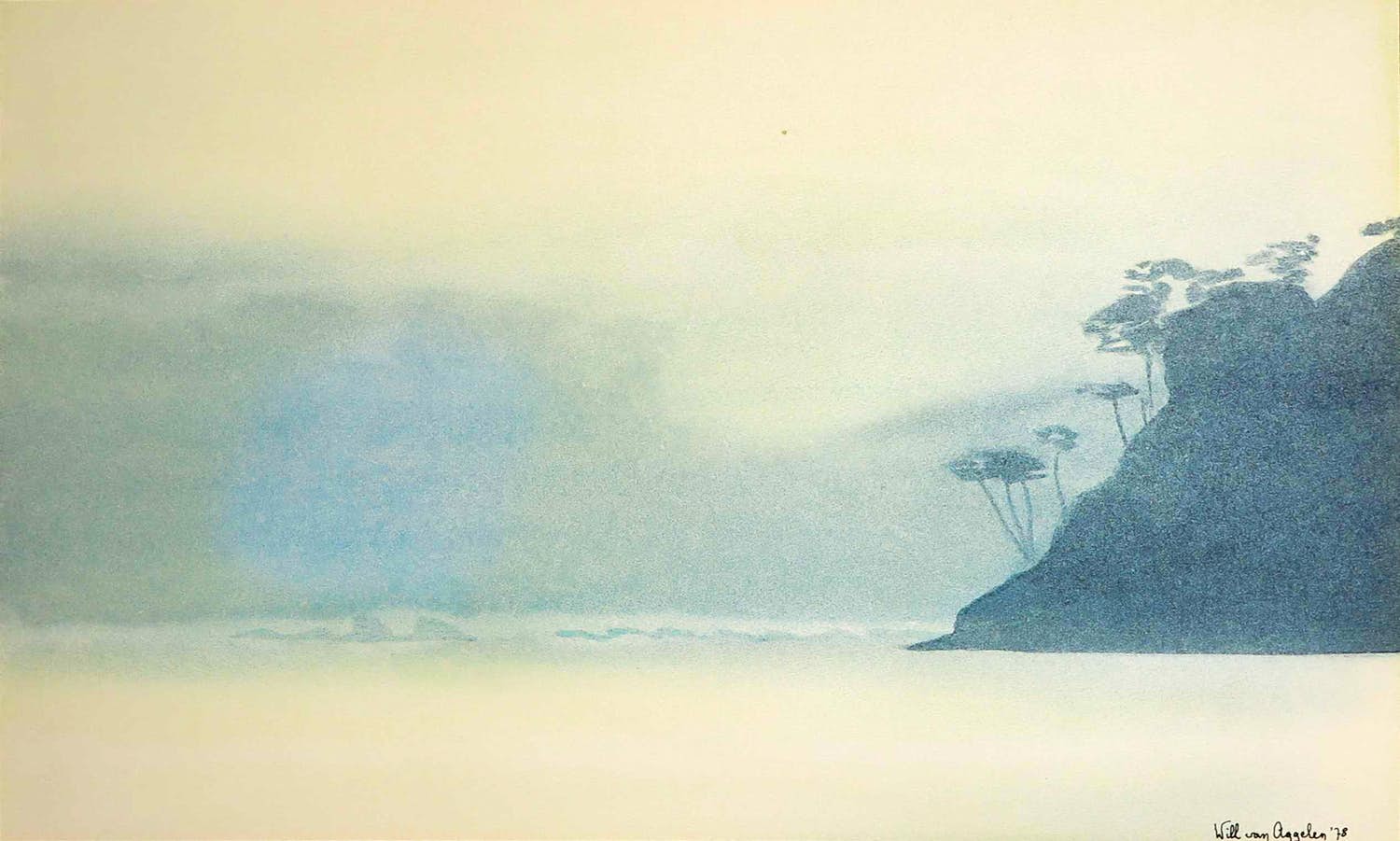 Will van Aggelen - Aquarel op papier, Gezicht op Antalya, Turkije kopen? Bied vanaf 1!