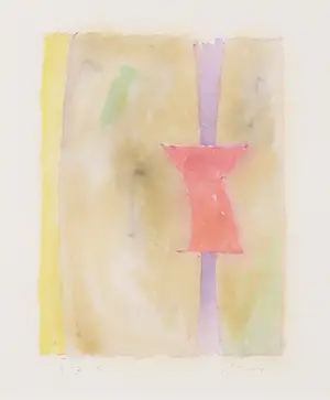 Sjef Toby - Aquarel, A 87-10 - Ingelijst kopen? Bied vanaf 1!