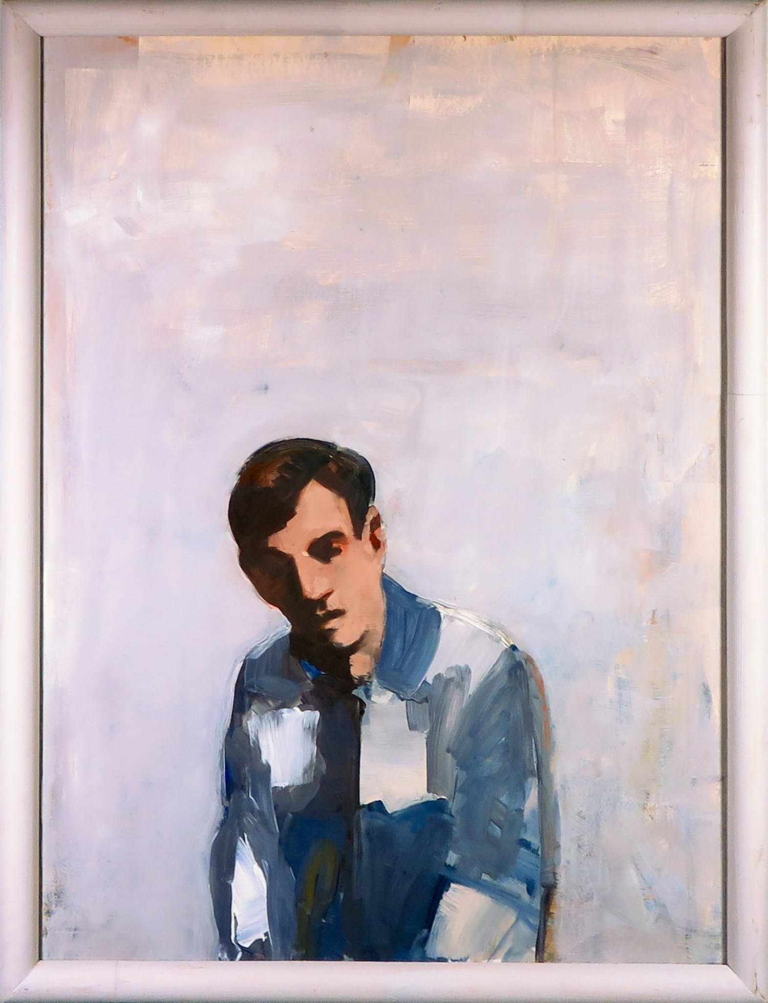 Peter Bes - Acryl op papier, Zonder titel - Ingelijst (Groot) verkocht voor € 250!