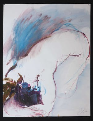 Franscz Witte - Gemengde techniek op papier, Zonder titel kopen? Bied vanaf 1!