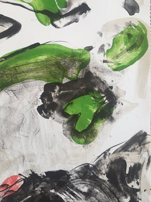 Ger Lataster - grote abstracte litho - 1988 - oplage 100 ex kopen? Bied vanaf 90!
