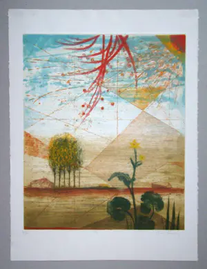 René Carcan - Été - 1980 - Originele ets, handgesigneerd en genummerd kopen? Bied vanaf 120!