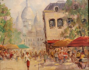 Jan Korthals - Zomers terras in Parijs kopen? Bied vanaf 400!