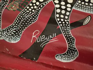 Rubuni Rashidi - Giraffe Family and Cheetah Family in Red kopen? Bied vanaf 250!