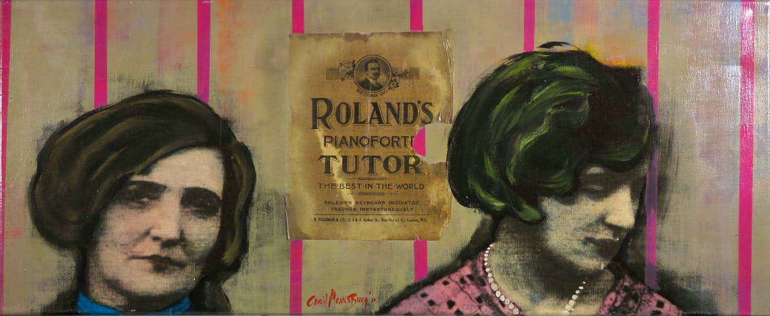 Crail Moansburg - Acryl/ gemengde technieken op doek, The wild women kopen? Bied vanaf 150!