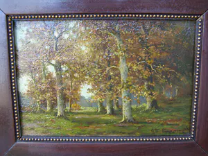 George Frederik Teyssen - Boslandschap kopen? Bied vanaf 50!