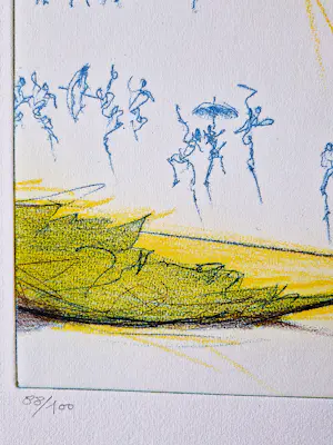 Ronald Tolman - grote kleuren Ets & Aquatint "IKANOS II" - Gelderse grafiekmap '92 kopen? Bied vanaf 58!