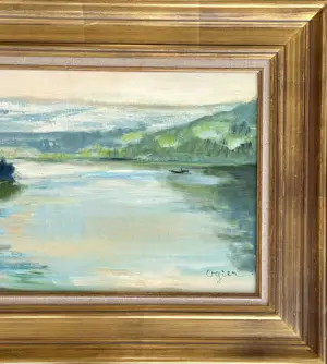 Buy Marie Louise Ogier - Mitternacht in Norwegen - Öl auf Leinwand um 1960? Bid from 200!