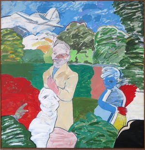 Guus Hak - Acryl op doek, Het Bosplan - Ingelijst (Zeer groot) kopen? Bied vanaf 350!