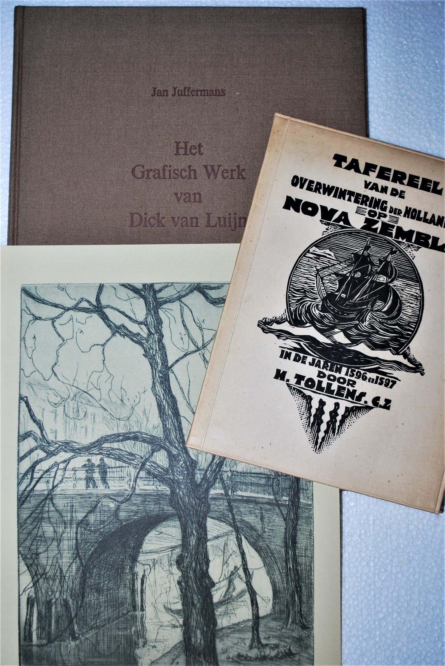 Dick van Luijn - [2 boeken] Het Grafisch Werk, genummerd, met prent & 1x met 4 houtgravures kopen? Bied vanaf 50!