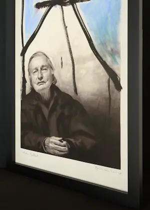 Stephen Gilbert - Uniek Werk – Mixed Media – XL – Portret van CoBrA-kunstenaar kopen? Bied vanaf 1190!