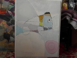 Niet of onleesbaar gesigneerd - abstracte figuren kopen? Bied vanaf 10!