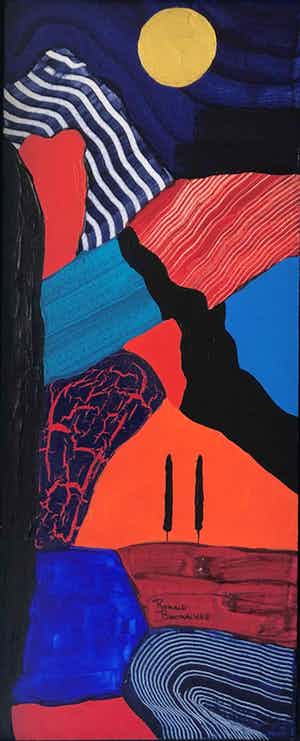 Ronald Boonacker - Italiaans landschap V verkocht voor € 165!