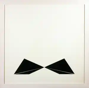 Christian Megert - Zeefdruk, Geometrische compositie - Ingelijst verkauft für € 100!