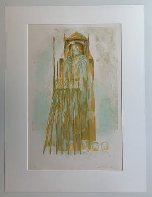 Ardi Brouwer - kleurenlitho - 'Toren III' - 1990 (Kleine oplage) kopen? Bied vanaf 70!