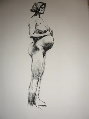 Peter Klashorst - Litho. Titel, "Pregnant" . kopen? Bied vanaf 35!