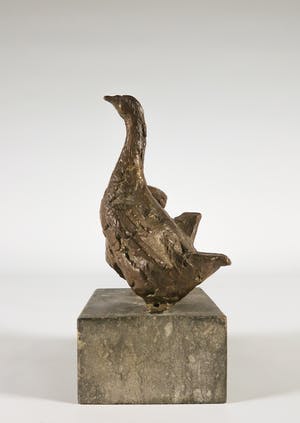 Gabriel Sterk - Twee bronzen ganzen op hardstenen voet kopen? Bied vanaf 200!