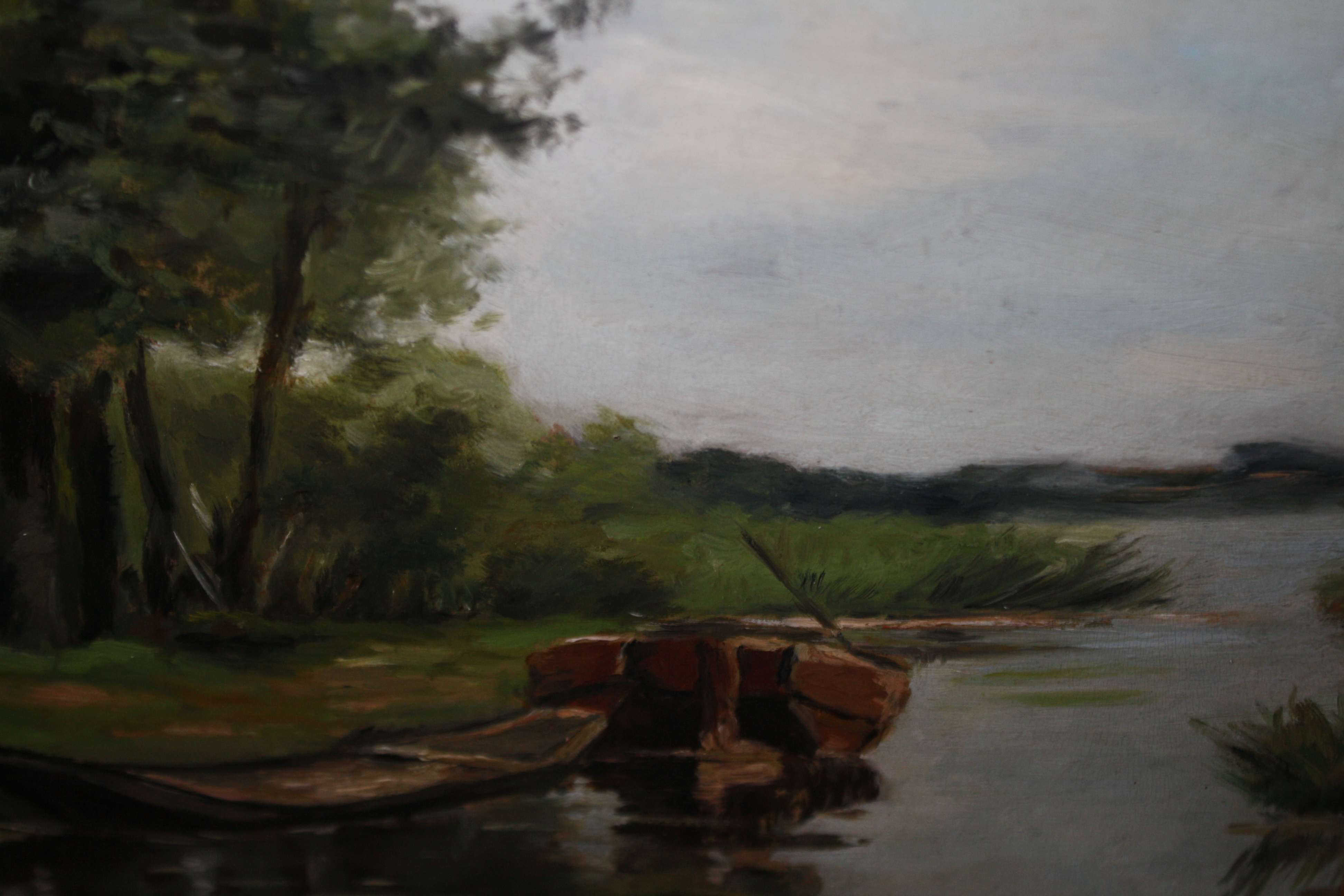 Frans de Nocker - HAAGS LANDSCHAP MET VISSERS PRAAM kopen? Bied vanaf 75!