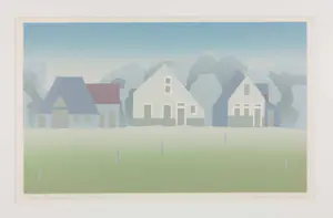 Harr Scheffer - Linosnede, Terschelling - Ingelijst kopen? Bied vanaf 50!