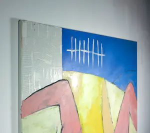 Philip Vencken - Acryl op doek en collage, Zonder titel kopen? Bied vanaf 100!