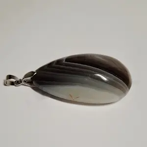 nieuwe Zilveren hanger met Botswana Agaat kopen? Bied vanaf 30!