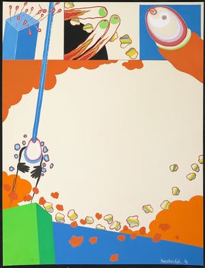 Frans van Eijk - Gemengde techniek op papier, Zonder titel kopen? Bied vanaf 1!