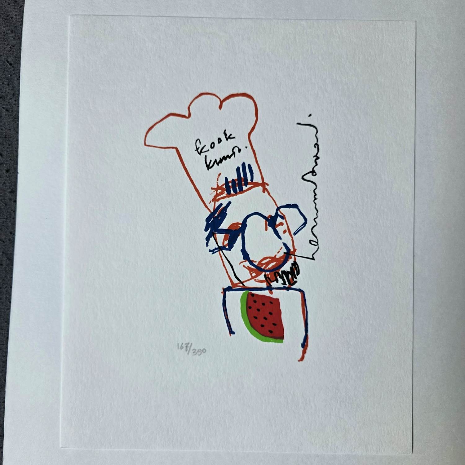 Herman Brood - Zeefdruk - Kookkunst - 350 ex. kopen? Bied vanaf 59!