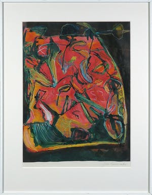 Couzijn van Leeuwen - Pastelkrijt, Zonder titel - Ingelijst kopen? Bied vanaf 50!